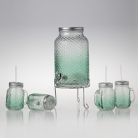 Beehive Glas Getränke Dispenser Auf Metall Stehen Große Glas