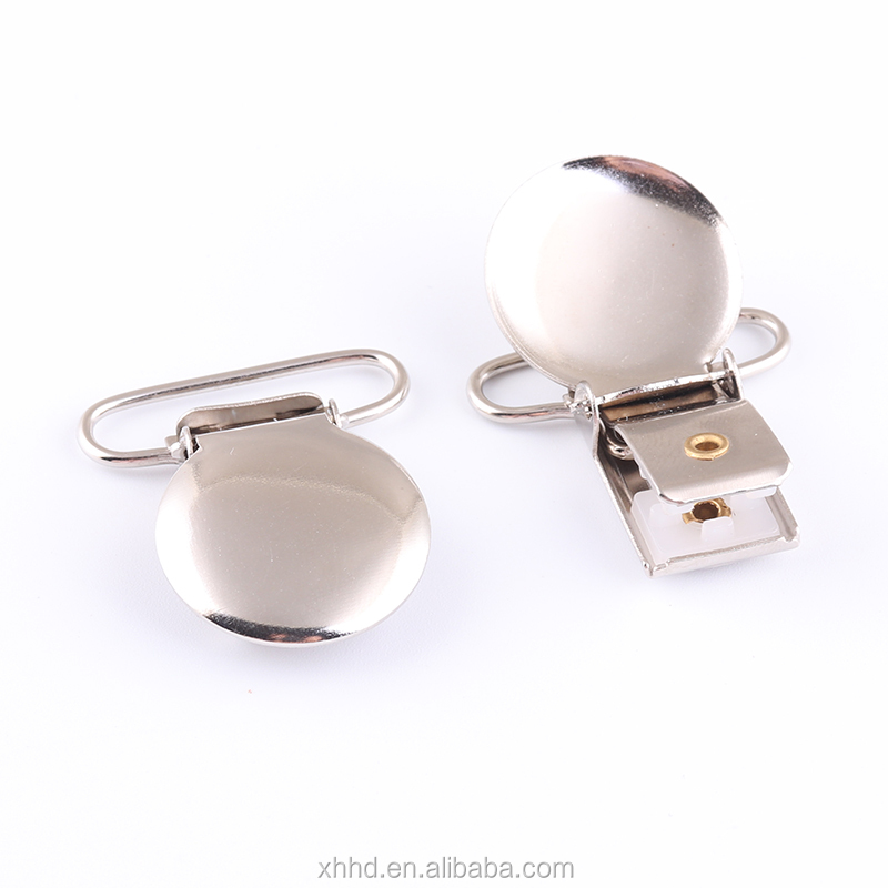 Прямая продажа с завода дешево 1 дюймов Круглая форма металлический соски-пустышки подвесные прищепки Держатели