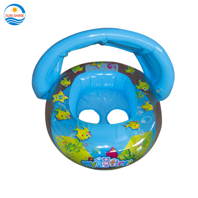 Inflatable Baby Seat With Cover Baby Swim Float Seat Swimming Float for Kids Baby Gift Box PVC Manufacturer Child Sunshine Float