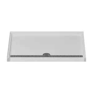 Square solid surface shower tray handicap shower pans barrier free shower base for bathroom