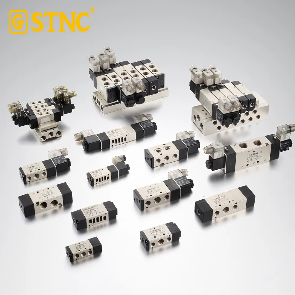 Cina prezzo basso elettrico dc ac mini 4-8mm 5v 24v 220v 5 2 3 modo 24v magnetico di aria valvola di controllo a solenoide