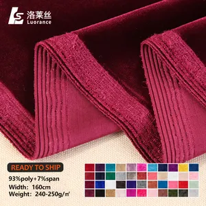<span class=keywords><strong>Tissu</strong></span> en velours coréen KS épais et lisse en gros - Product Image 3