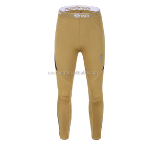 Khaki ESDY Men's Outdoor Sports Breathable Eco-Friendly Thermal Underwear Set 2-Piece Winter Cycling <strong>Base</strong> <strong>Layer</strong> - Product Image 3