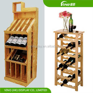 ชั้นวางไวน์ไม้แกะสลักแบบโบราณทำด้วยมือตู้โชว์สไตล์ทันสมัยชั้นพับเก็บได้สำหรับคอลเลกชันไวน์ - Product Image 3