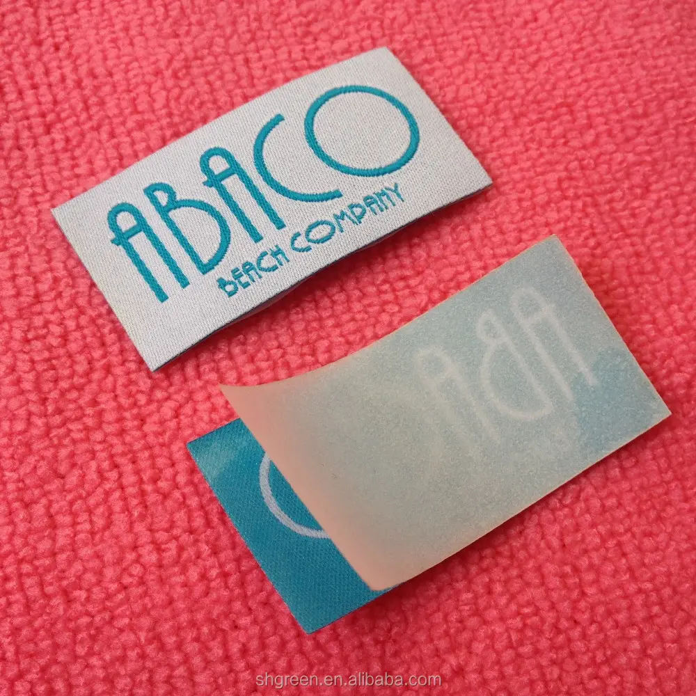 Клейкая наклейка, тканая этикетка, утюжок на одежде, тканая нашивка