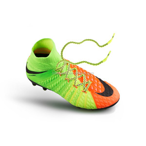 Lacci per Scarpe da Calcio Antiscivolo a Nido d'Ape 100% Poliestere, Misure 105cm/125cm, Marchio OEM, Rosso/Nero/Verde, Unisex - Product Image 5
