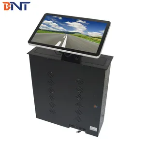 BNT Supply Ant-pinch hand protection motorized pop up LCD monitor lift mechanism with 45-60 degree tilting