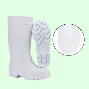 Botas de chuva unissex baratas para homens, à prova d'água, antiderrapantes, para trabalho na indústria alimentar, botas de segurança em pvc, atacado de fábrica