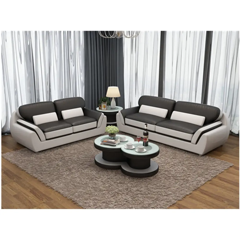 Chinese custom meubels comfortabele lederen sofa set conjunto de banken de cuero