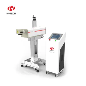 Hgtech chave de gravação a laser, protetor de tela, capa de celular, saco de papel, pequena máquina de marcação de gravura a laser de fibra integrada