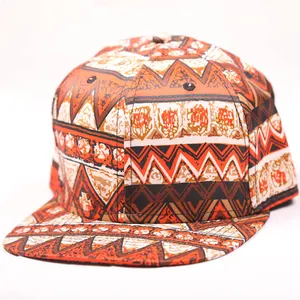 Custom tie dye african print snapback caps