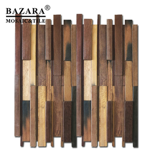 Mare di legno vecchia nave riciclare tessere di mosaico uso per la decorazione della casa - Product Image 1