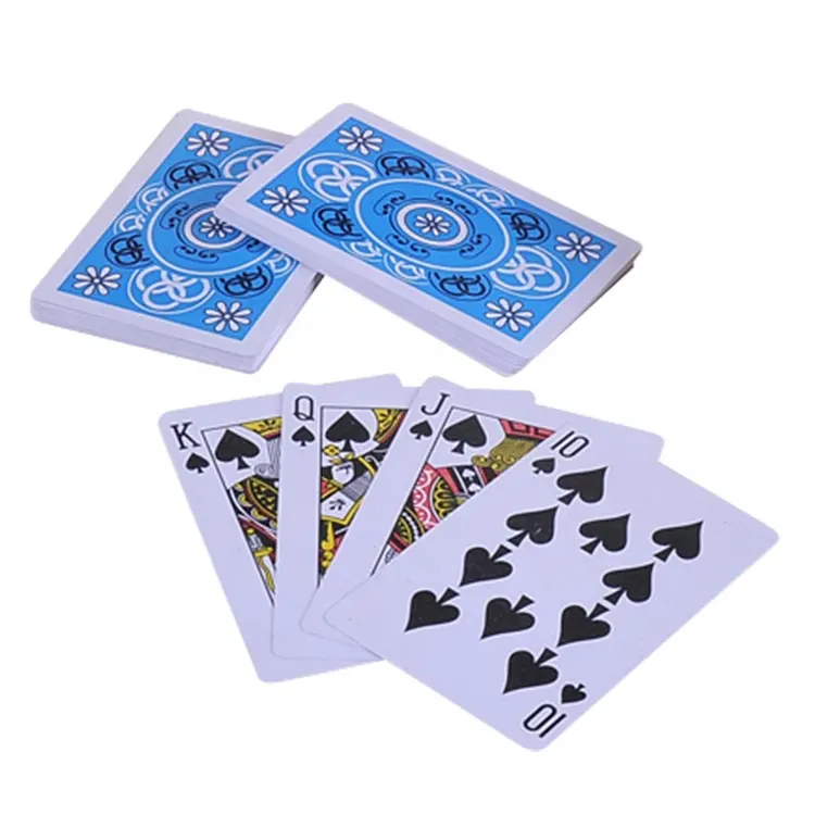 SHUNDA Cartes à jouer au poker personnalisées personnalisées Carte à jouer en pvc avec boîtier en plastique dur 4 couleurs et toutes les couleurs NO.1 Normal