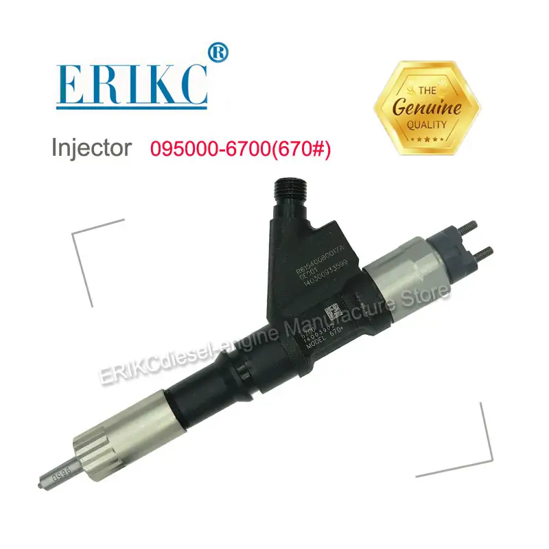 ERIKC 6701 Inyector de combustible R61540080017A Inyector 0950006701 bomba de inyección de 095000-6701 para Denso