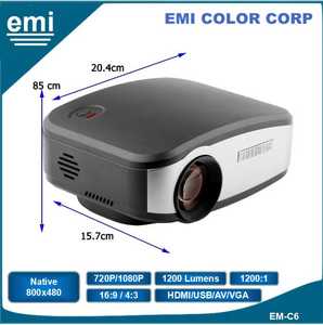 2021 chi phí thấp Mini DLP chiếu với đa phương tiện LCD LED USB kết nối - Product Image 5