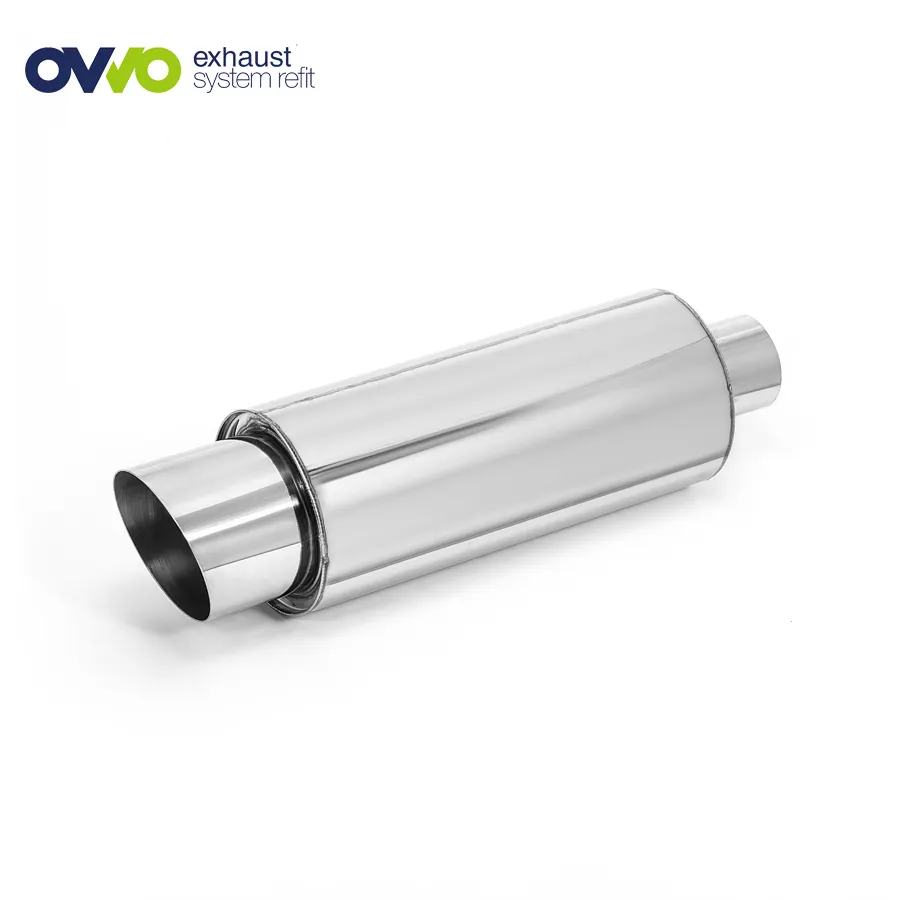 Hoge prestaties 201/304 rvs 63mm auto uitlaatdemper silencer