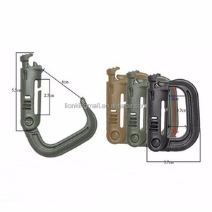 Moschettone a D in Plastica ad Alta Resistenza per Escursionismo, Gancio per Zaino, Attrezzo Tattico EDC per Esterni - Product Image 4