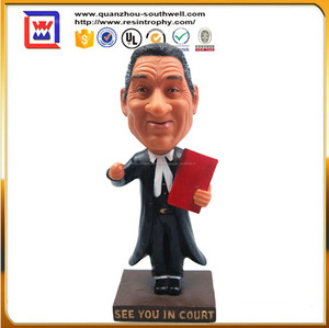 Chancelier et Presiding juge bobble head et polyrésine résine juge bobble head - Product Image 1
