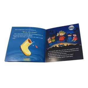 Impression <span class=keywords><strong>de</strong></span> livres cartonnés pour enfants reliés à la selle, dessins animés et bandes dessinées en anglais, 14x14 cm, certifié FSC - Product Image 1