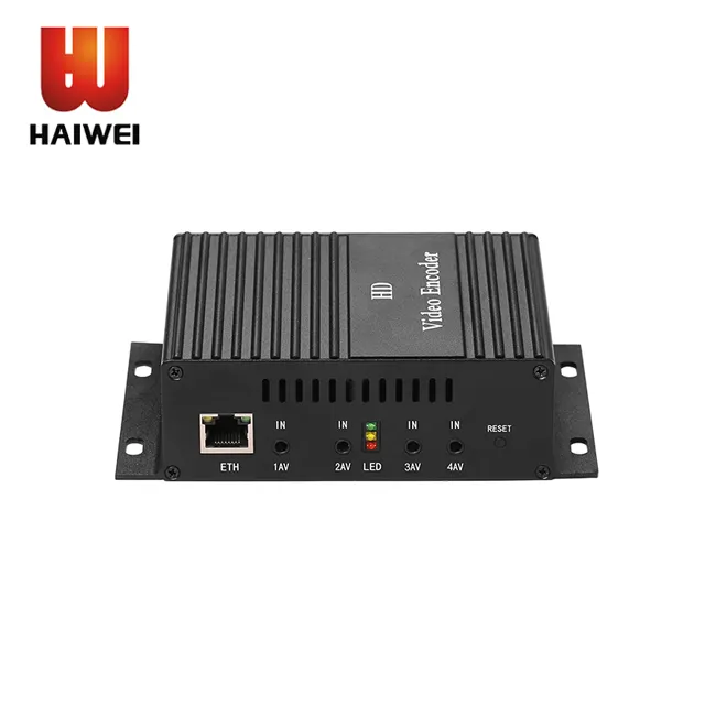 Haiwei ahd mpeg4 h.264 sd hotel iptv av over ip 4 cvbs iptv encoder