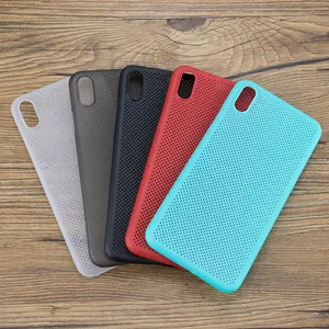 Eco-friendly PP material for iPhone X/XR/XS/XS Max heat dissipation case, many small holes designed to dissipate heat