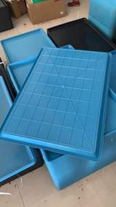 Vassoio Inferiore per Gabbia per Cani in Plastica Ecologica Traspirante 900x600mm Blu - Product Image 5