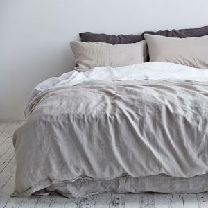 Edredón de lino francés lavado con piedra, ropa de cama, 100% - Product Image 3