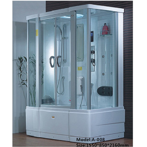 Salle de douche à vapeur multifonctionnelle, livraison gratuite, baignoire à vapeur avec TV et bluetooth - Product Image 1