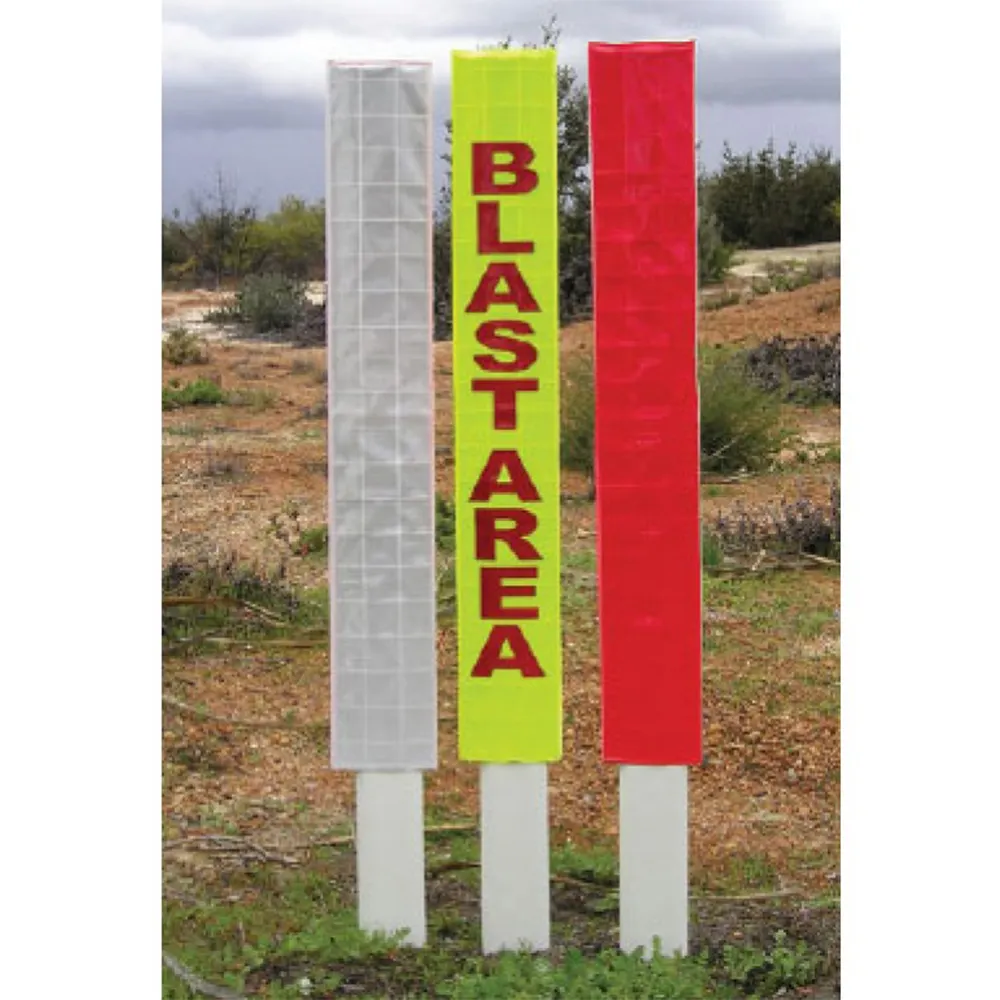 Manufactured Hi Reflective ANZS class1 Marker Picket Pocket, Star Picket Sleeve for Mining Safety with Competitive Price