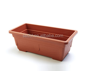 Hecho en China de venta al por mayor <span class=keywords><strong>Rectangular</strong></span> macetas de plástico grande cuenca para jardín y de parque público - Product Image 2