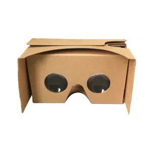 주문 로고 만화 3D VR 기계설비 비디오 게임 VR 헤드폰 구경꾼 승진 품목 3D 상표가 붙은 마분지 VR 유리 영상 유리