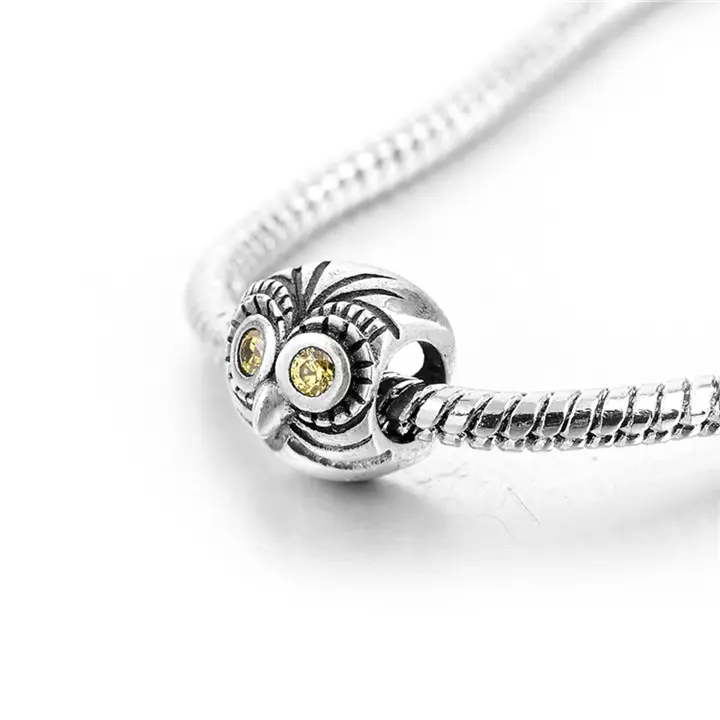 Beliebte Mode China Großhandel 925 Eule Sterling Silber Perlen