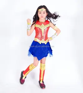 Halloween kinder wonder woman kostüm