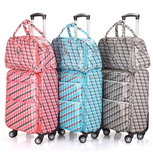 Ensemble <span class=keywords><strong>de</strong></span> <span class=keywords><strong>2</strong></span> <span class=keywords><strong>valises</strong></span> <span class=keywords><strong>cabine</strong></span> américaines en PVC, petites <span class=keywords><strong>valises</strong></span> à roulettes - Product Image 4