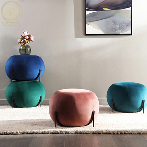 Pochette de rangement en velours, <span class=keywords><strong>mousse</strong></span> avec panier de rangement repose-pieds - Product Image 5
