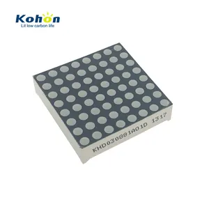 Factory 8x8 3mm orange shenzhen led dot matrix display components module for indoor application CN GUA orange kohon 3mm indoor display devices