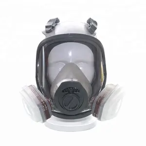 Ince taşınabilir yangın söndürme çift filtre toz maskesi maskesi