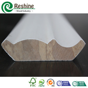 Trắng Primed Gesso Trim Gỗ Cornice Khuôn Trang Trí Trần Crown <span class=keywords><strong>Molding</strong></span> - Product Image 6