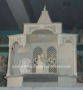 Temple d'intérieur en marbre, sculpture naturelle - Product Image 1