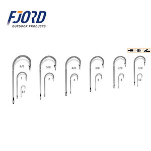 Anzuelo <span class=keywords><strong>de</strong></span> Pesca FJORD, Modelo NATIONAL ROUND, <span class=keywords><strong>de</strong></span> Acero al Carbono, con Vástago Largo, Más Vendido - Product Image 2