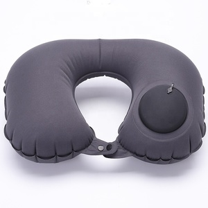 Yumuşak <span class=keywords><strong>U</strong></span> şekilli el basın pompası hava şişme hava seyahat boyun yastığı - Product Image 4