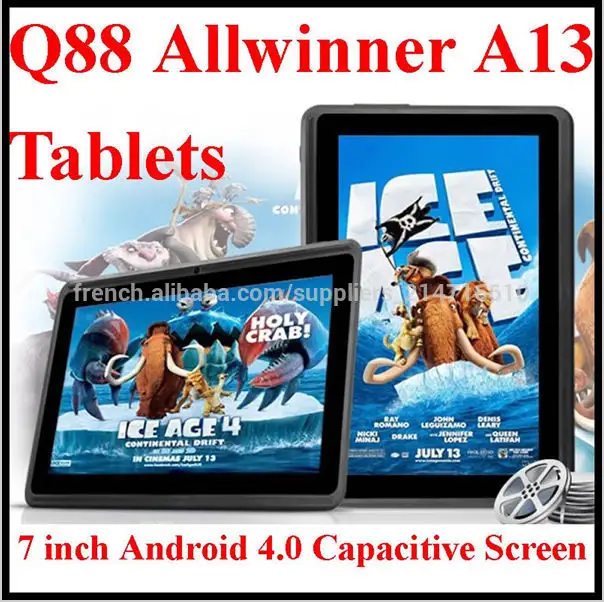 Tablet pc 7 allwinner a13apacitive Écran 4.1 hdmi. android tablet pc