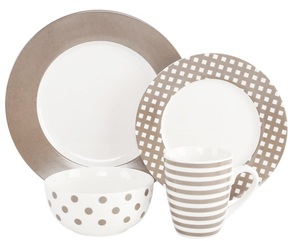 Juego de Vajilla de 20 Piezas, Vajilla Colorida de <span class=keywords><strong>Carrefour</strong></span> con Plato y Taza - Product Image 5