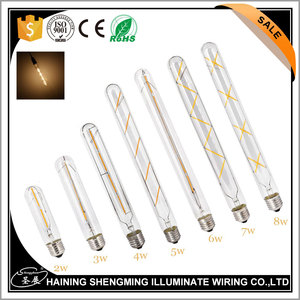 Lampadina a tubo a filamento LED Edison Vintage T30 T10 T185 T225 T300 E26 E27 B22 lampada da parete a flauto decorativo retrò lampadina a LED Edison - Product Image 5
