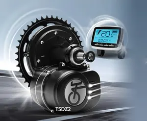 Tsdz2トルクセンサーミッド電動自転車モーターキット、ギアセンサーとブレーキセンサー付きオプション