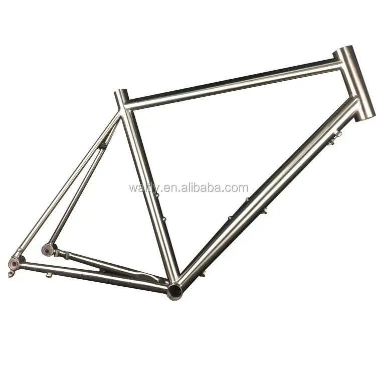 DISC ROAD titanium bike frame for flat disc brake mount