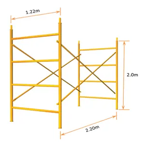 建設足場用SS亜鉛メッキ軽量Hフレーム