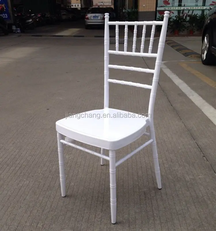 Fohu china fabricantes branco pp evento empilhando chiavari tiffany cadeiras para banquete