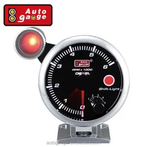 95ミリメートルWhite LED RPM Tachometer Diesel Auto Gauge