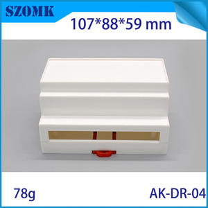 Guangdong Hartplastik ABS 107X87X59mm DIN-Schienen-PLC-Anschlussgehäuse Herstellung/AK-<span class=keywords><strong>DR</strong></span>-04 - Product Image 4